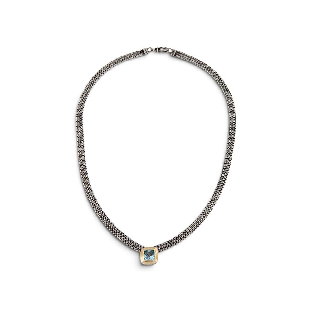 David Yurman Sterling Silver Topaz Albion Multi-Strand Pendant Necklace